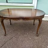Table basse ovale bois - style Louis XV