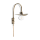 Aged brass wall lamp
