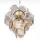 Vistosi Chrome Suspension with Smoked Glass Discs, Italy, 1970s