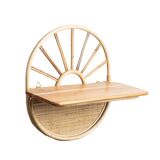 Nala Circular Rattan Wall Shelf