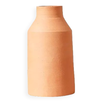 Vase "pot of milk" raw clay - claycraft