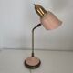 Lampe style cocotte rose et dorée, 1950