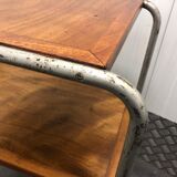 Bauhaus double wooden tray and tube structure around 1930