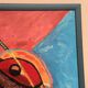 Original Swedish Oil On Panel – “Sitar And Fruit” – Vintage & Framed – 57 × 69 Cm (22.4" × 27.2")