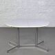 Table de repas ovale et extensible des années 50 chrome et formica