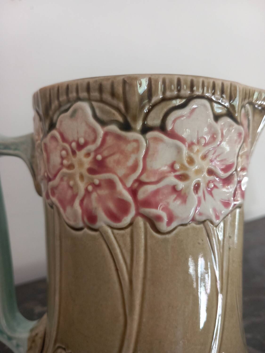 Fives Lille earthenware jug