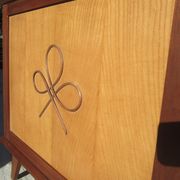 Wood and rattan child bed