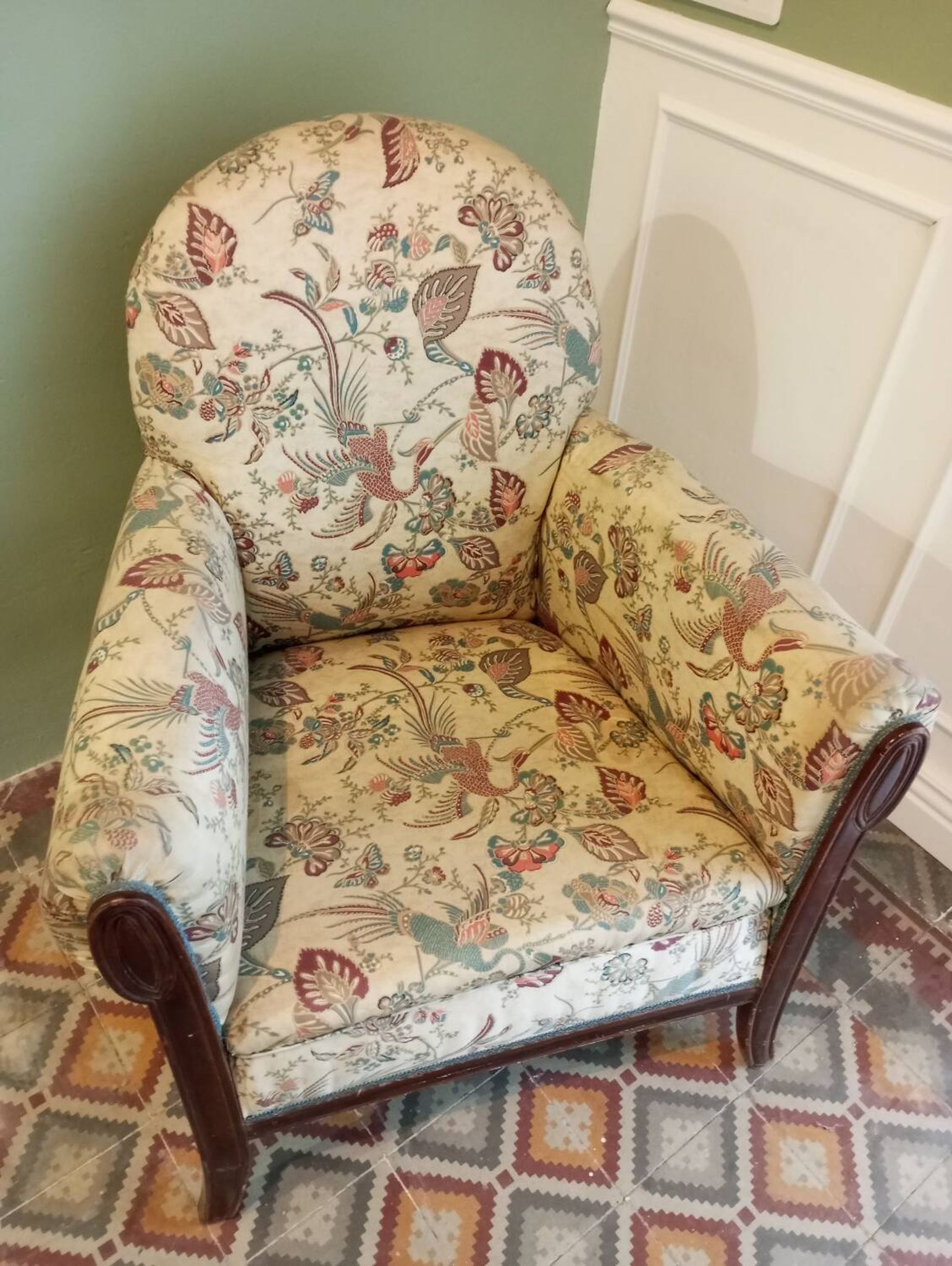 Pair of art deco armchairs