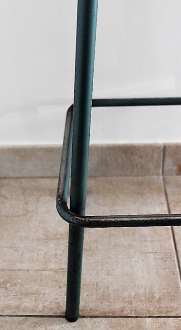 Pair of high industrial stools