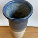 Vase en grès émaillé bleu