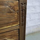 Burmese teak chest of drawers