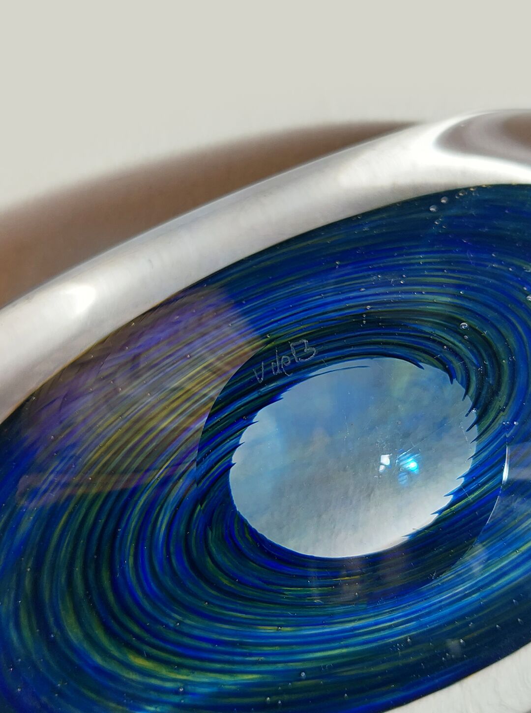 Vide Poche en verre épais de Murano