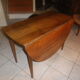 Oval folding dining table