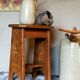 Tabouret art-populaire vintage