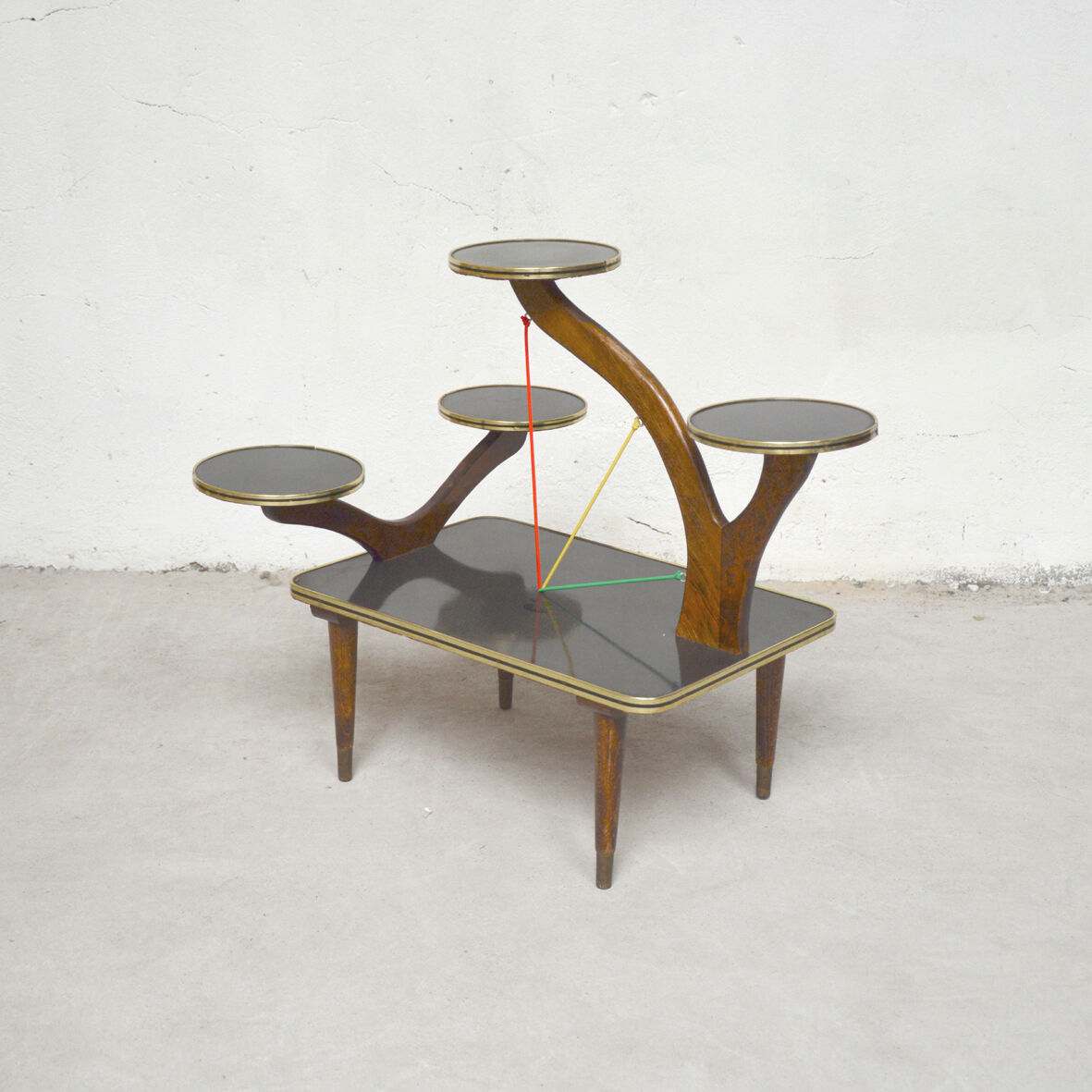 Black plant holder table, 1960