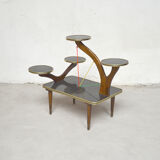 Black plant holder table, 1960