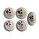 Set of 4 dessert plates and 1 “Thistle” bowl