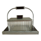 Bonbonnière on art deco mirror tray 1930