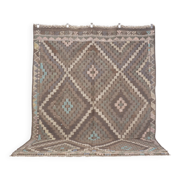Oushak Decorative Kilim Rug 1884