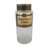 Flacon apothicaire kina ciner contus
