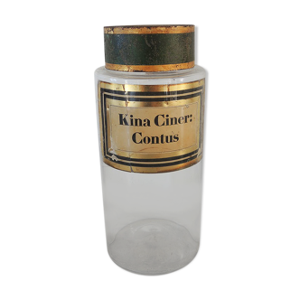 Apothecary bottle kina ciner contus