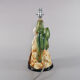 Vintage 1960s Jersey Pottery MCM Kitsch Mexican Siesta Table Lamp