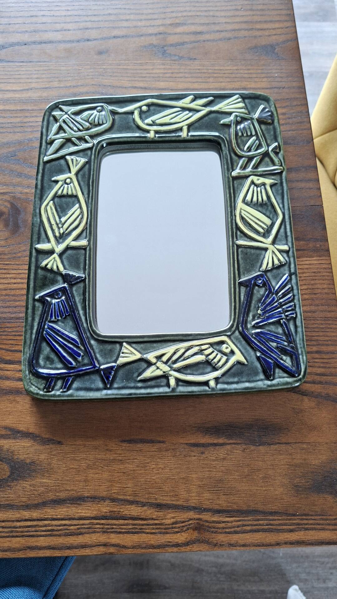 Harlequin Series Mirror in Ceramic by Lisa Larson / Gustavsberg (2)