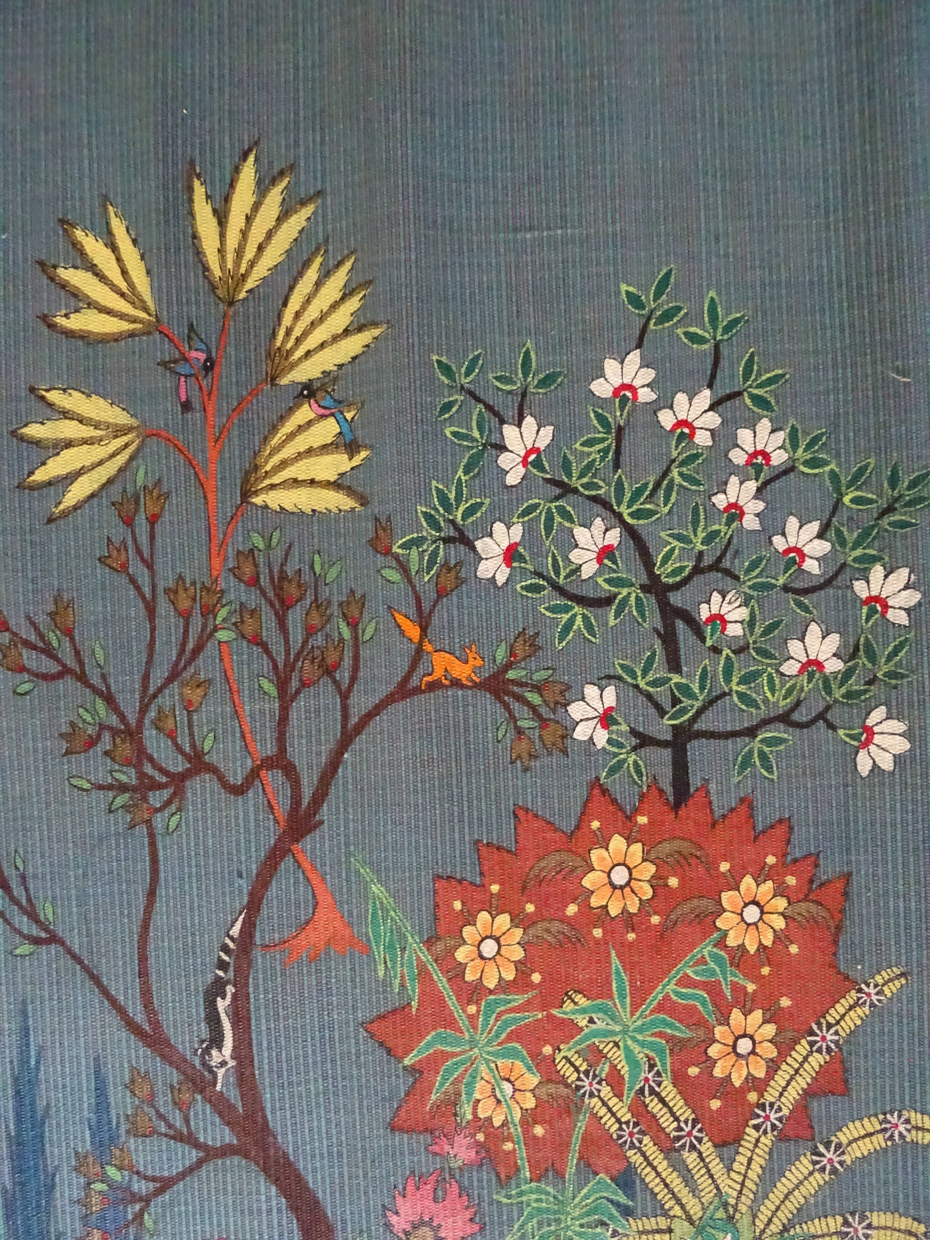 Wall tapestry hanging decoration painted exotic landscape