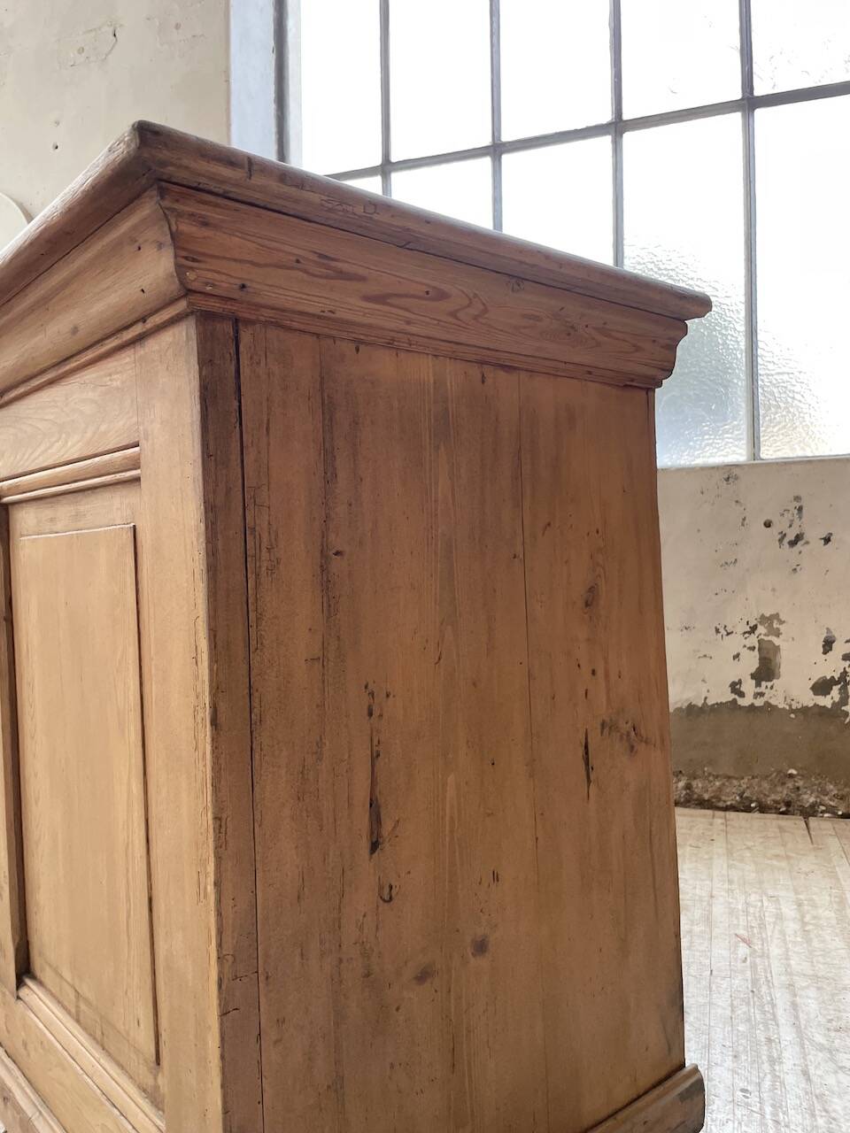 2m pine counter or central island with storage