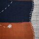 Navy Blue Hand Woven Wool Wall Hanging Tapestry Rug, 105x135 Cm