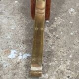 50s bistro table in brass formica