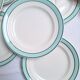 Assiettes plates Céranord - Modèle Amanda vert