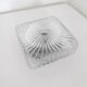 Vintage ceiling lamp / wall lamp - Molded glass - square - 1960