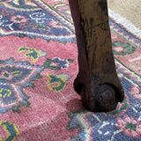 18th century English rustic console in chestnut and cherry