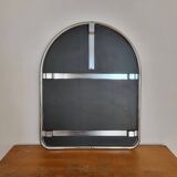 Large 80s chrome arch mirror