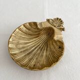 Vintage bronze shell ashtray