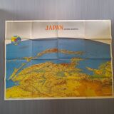 Map of japan seen from siberia