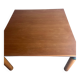 Square convertible table by Francesco Binfaré for Cassina, 1980s.