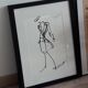 Print fashion illustration Christian Dior spring-summer collection 1985