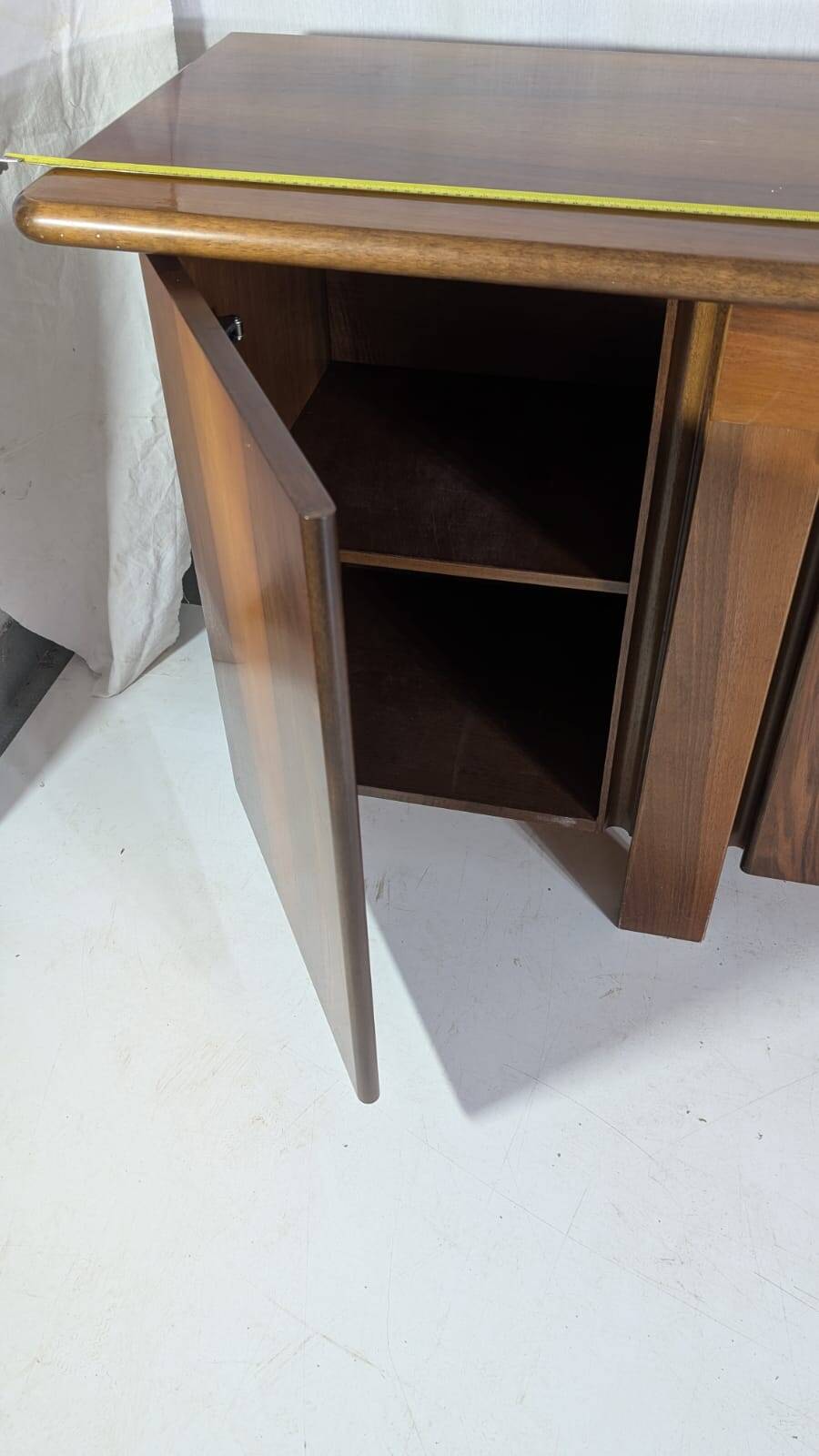 Walnut Sapporo Sideboard by Mario Marenco for Mobilgirgi, 1970s