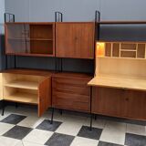 Free standing wall unit teak 1960s