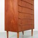 Mid-Century Modern Danish Chest of Six Drawers, Tallboy in Teak, Denmark, 1960
