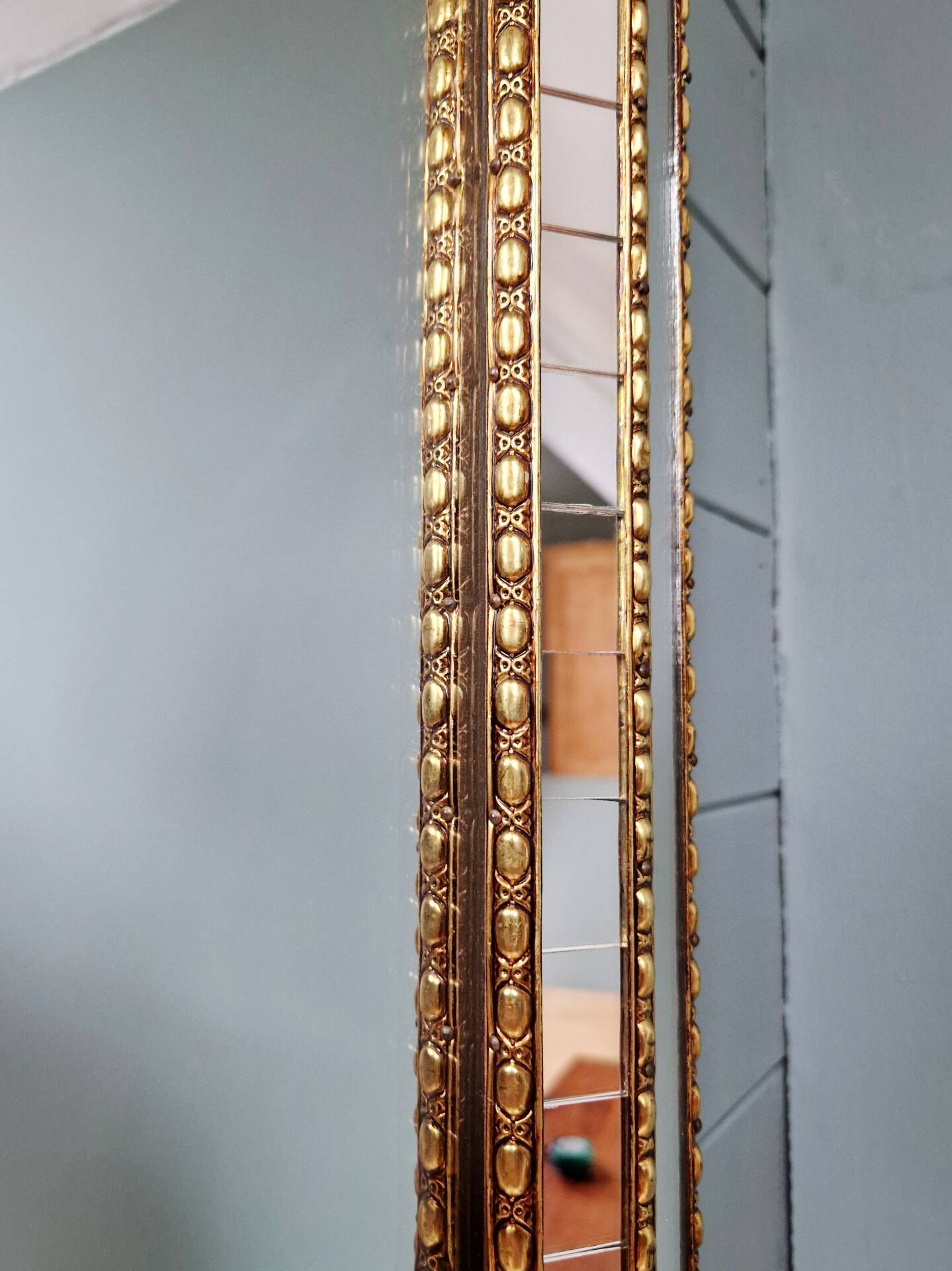 Venetian mirror with brass frames, 1970s-80s