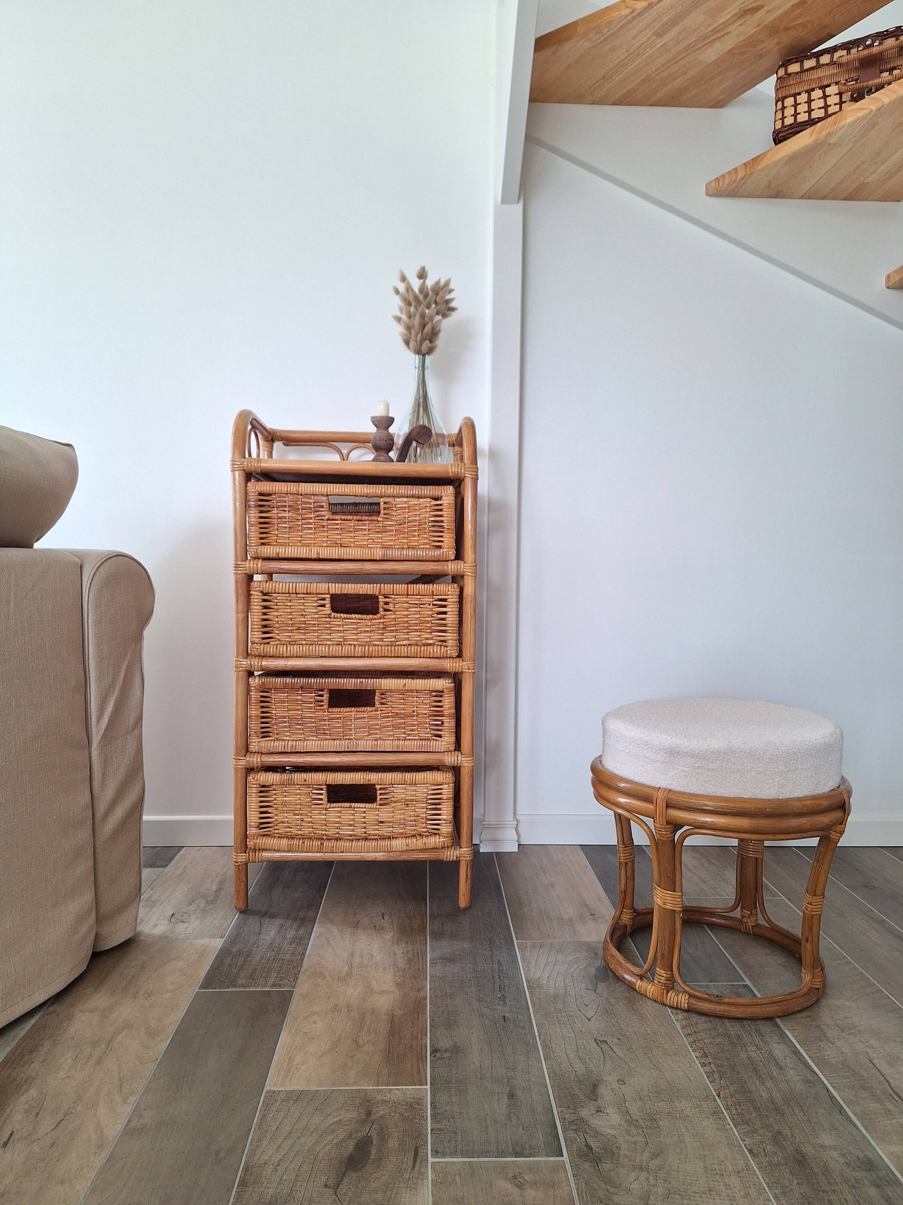 Commode en rotin