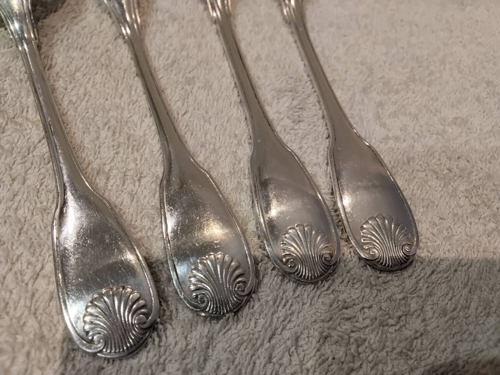 Hors d'oeuvre service, 4 pieces, silver-plated metal, Christofle Vendôme silversmith