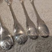 Hors d'oeuvre service, 4 pieces, silver-plated metal, Christofle Vendôme silversmith