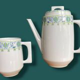 Vintage Limoges porcelain coffee set Bernardaud Eridan Design 1970