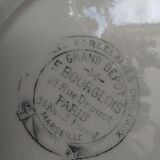 6 flat earthenware plates by Gien