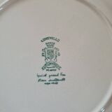 Lunéville blue English dinner plates