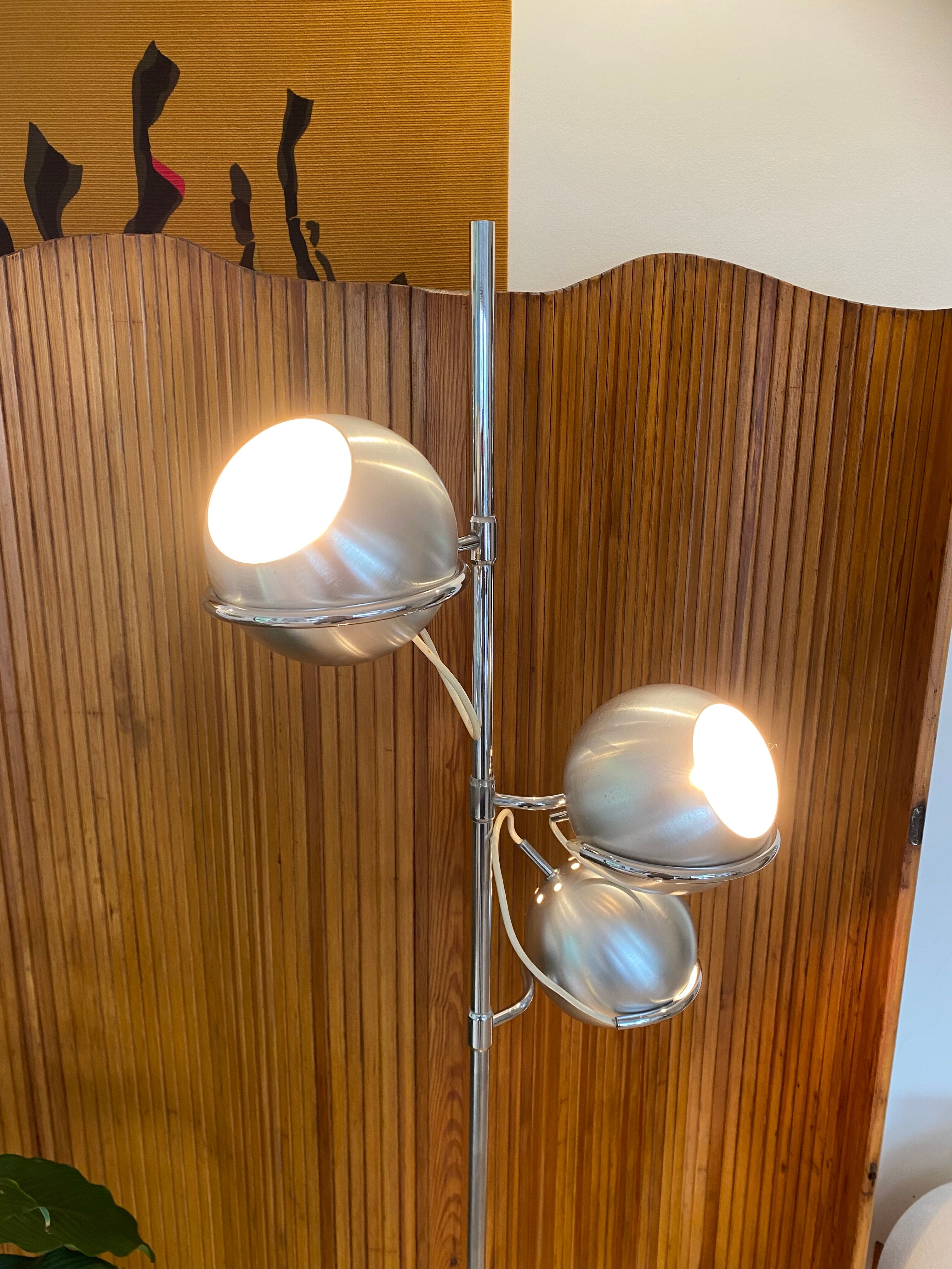 Eye-ball floor lamp for Monix Paris 1960